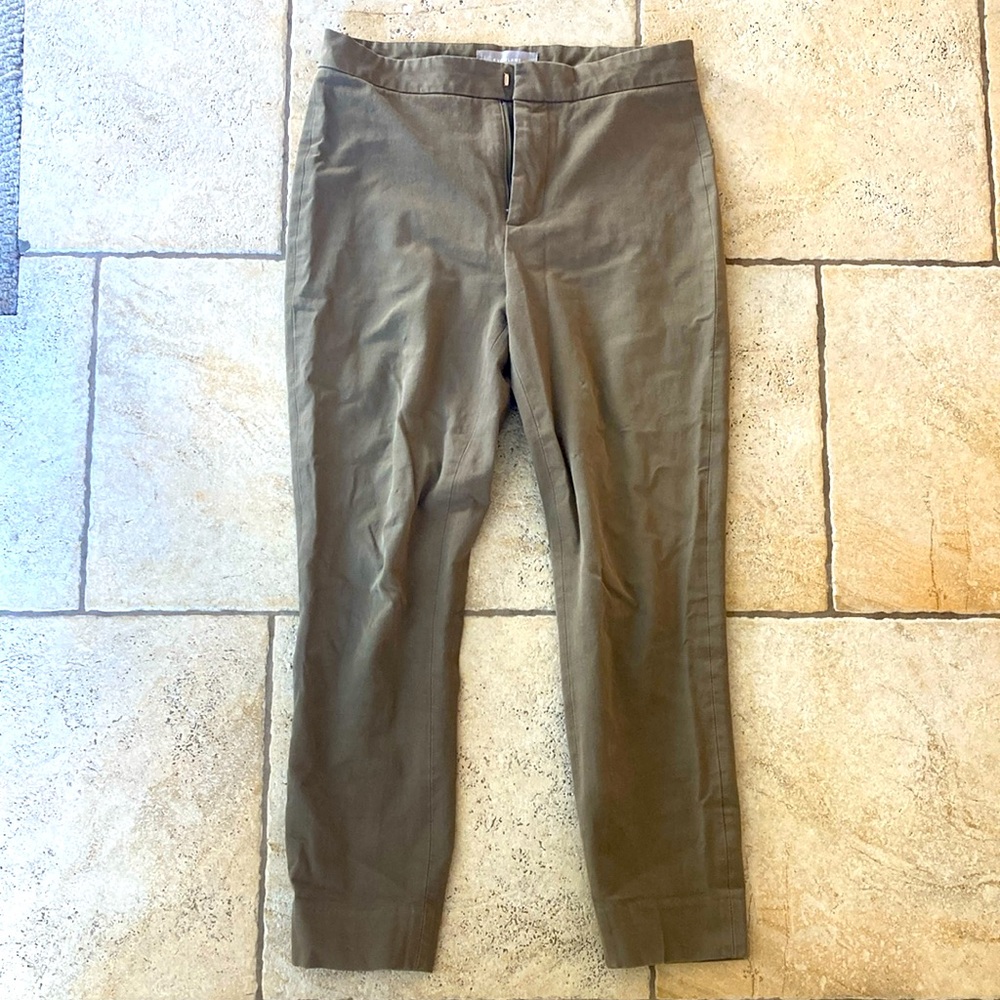Everlane High-Waisted Cotton Work Pants, Size 2